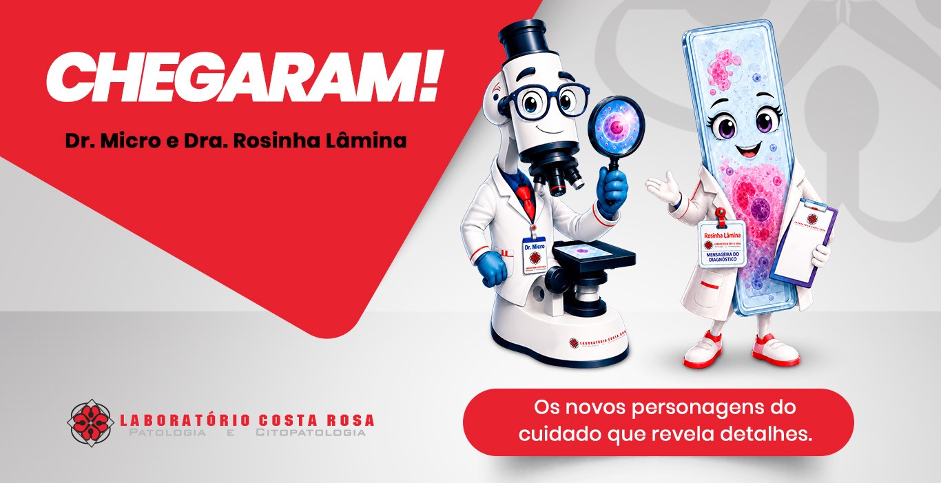 Dr. Micro e Dra. Rosinha Lâmina: os novos personagens do Laboratório Costa Rosa